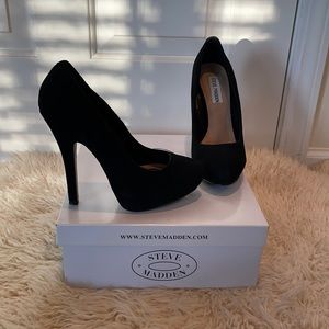 Black Steve Madden heels. Worn once. Size 6.5